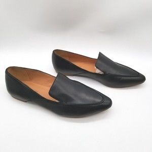 Madewell Women Black  The Frances Skimmer Leather Loafer 7.5